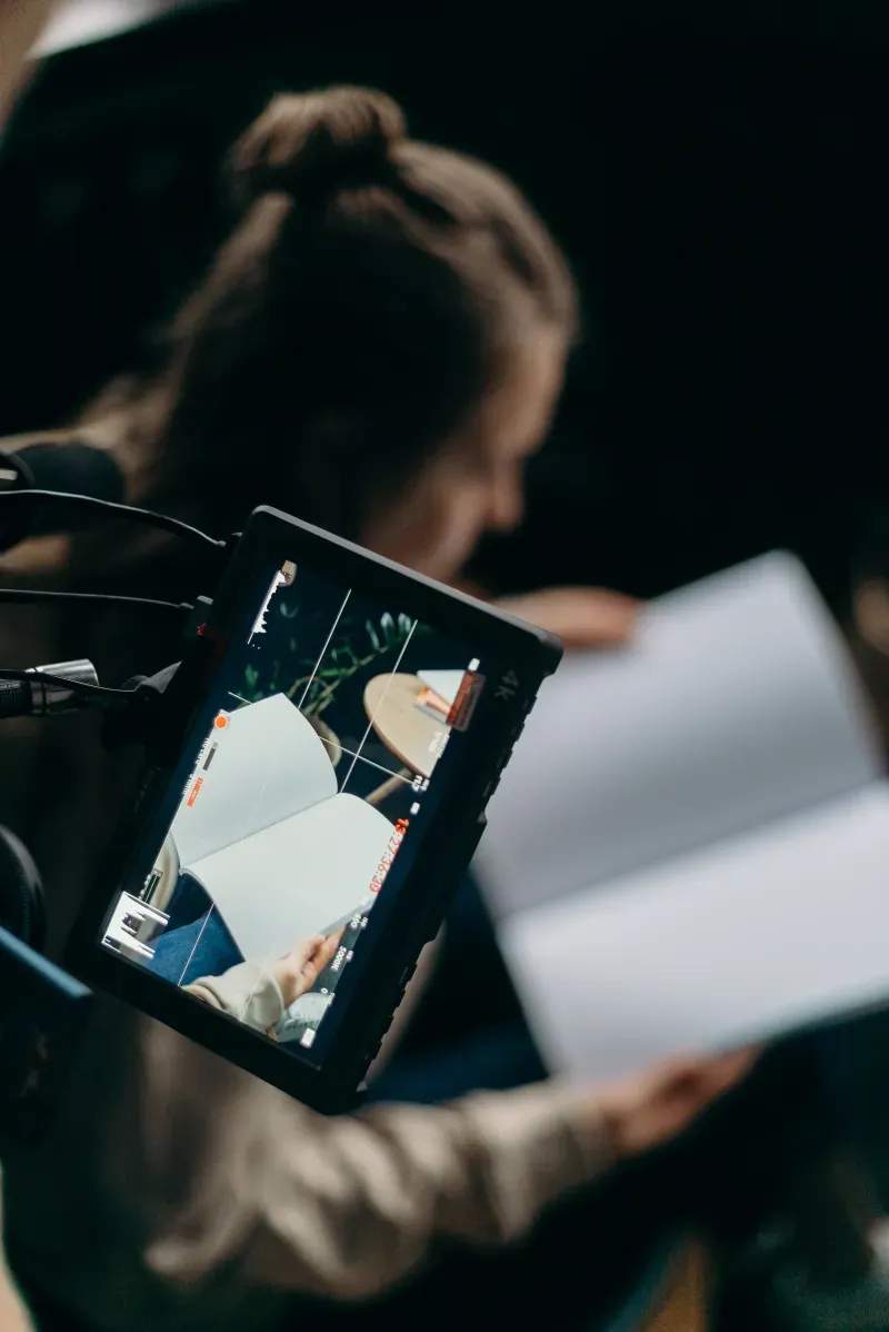 Green screen setup and compositing